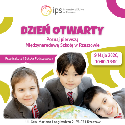 grafika promująca dni otwarte w International School of Rzesz&oacute;w